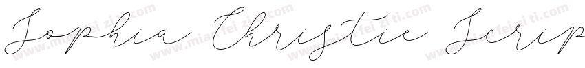 Sophia Christie Script字体转换